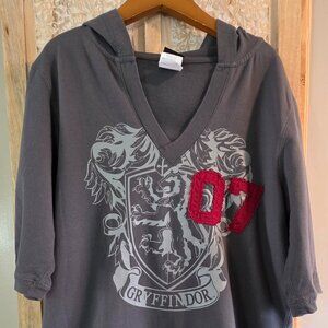 Harry Potter Gryffindor Hoodie Women’s XLARGE V NECK Universal Studios